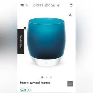 Glassy baby votive holder